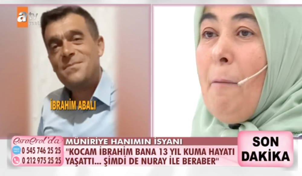 esra erol da muniriye abali kimdir muniriye abali olayi nedir ibrahim abali kimdir ibrahim abali olayi nedir